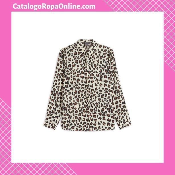 camisa mujer estampado leopardo primark catalogo