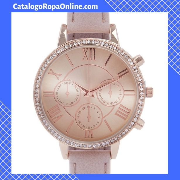 coleccion relojes color rosa mujer con diamantes primark