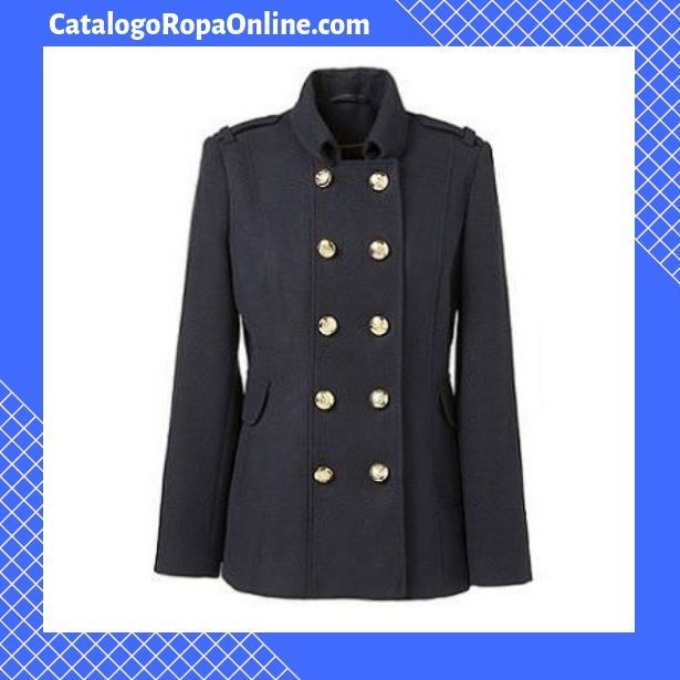 catalogo chaqueta militar larga primark mujer con botones