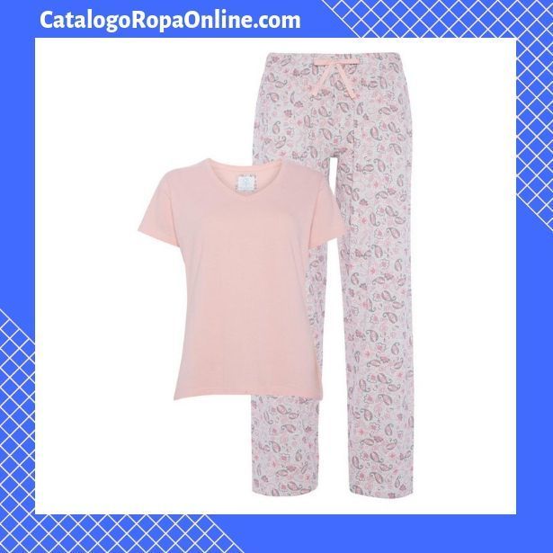 catalogo pijama largo mujer color rosa primark