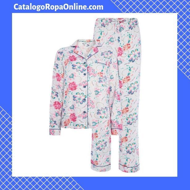 primark catalogo pijama largo estampado flores mujer