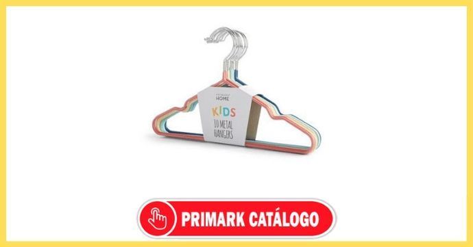 catálogo de perchas metalicas de bebé en Primark
