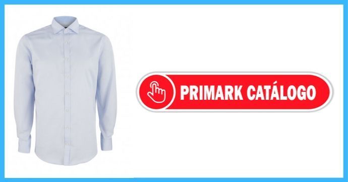 descuento en camisas colores blancas de hombres catalogo Primark