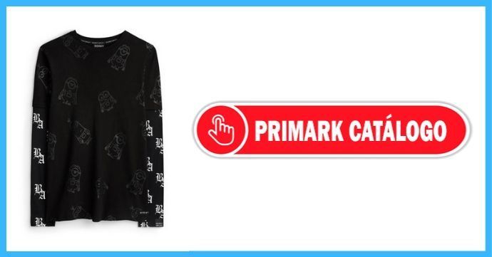 Catálogo online Primark en camisetas manga larga para hombres