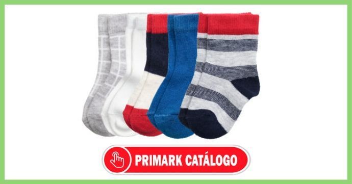 Catálogo de calcetines de colores para ninos en Primark