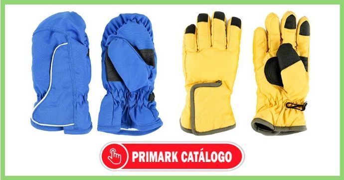 Catálogo de guantes de niever para niños en Primark