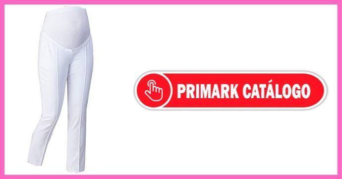 Catálogo de lrggins de color blanco para premamá en Primark