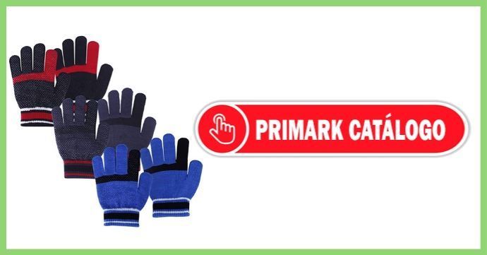 Colección de guantes de diferentes colores para niños en Primark