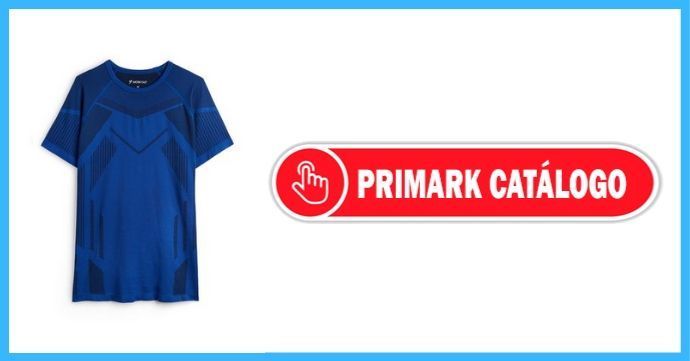 Catálogo Primark online camisetas azul para hombres