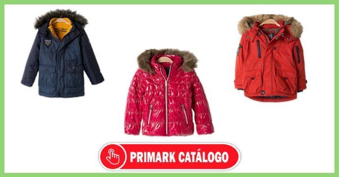 Catálogo de chaquetas para niños de otoño e invierno en Primark